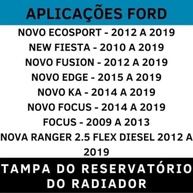 Tampa Reservatório Radiador EcoSport, New Fiesta, Fusion, Edge, Ka, Focus, Ranger - Tanclick - imagem 3