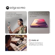 Smartphone Motorola Edge 60 PRO 5G: Câmera Sony 50MP, Tela Quad-Curve 1.5K, 256GB, 24GB RAM e Ultra Resistência IP68/IP69 - Azul Marinho - imagem 4