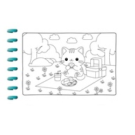 Livro de Colorir Cute & Comfy Super Special Edição 04: Capivaras e Animais Fofos - Encadernação em Disco - imagem 3