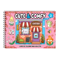 Cute & Comfy Super Extra Edição 02: Livro de Colorir Adulto Capa Holográfica - imagem 1
