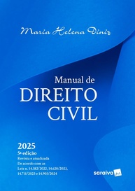 Manual de Direito Civil - Maria Helena Diniz 5ª Edição 2025: Essencial para sua Formação - imagem 1