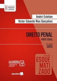 Direito Penal Parte Geral Esquematizado 14ª Edição 2025: Domine a Matéria com André Estefam e Victor Eduardo - imagem 2