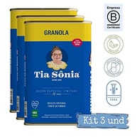 Kit 3 Granola Tradicional Lata Edição Especial Tia Sônia 500g cada - imagem 4