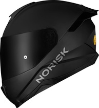 Capacete Norisk Razor Solid Matte Black Edition: Segurança e Estilo com Viseira Fumê (Tamanho 58/M) - imagem 1