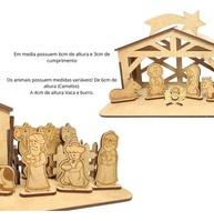 Presépio de Natal em MDF Infantil com Manjedoura - Decoração Educativa e Divertida - imagem 5