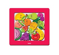 Monte e Empilhe Frutas - Brinquedo Educativo em Madeira Reflorestada - imagem 1