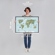 Mapa Mundi Infantil: Decore e Eduque! - imagem 2