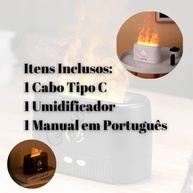 Umidificador Aromatizador com Efeito Chamas LED - Ambiente Relaxante e Perfumado - imagem 2