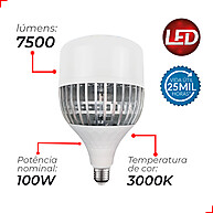 Lâmpada LED 100W Branco Quente Avant – Alta Potência e Eficiência - imagem 2