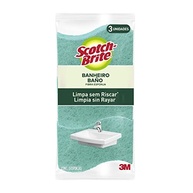 Scotch-Brite 3M Esponja Não Risca para Banheiro - 3 Unidades | Limpeza Segura e Eficiente - imagem 2