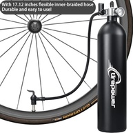 Inflador de Pneu de Bicicleta Tubeless com Medidor - Booster 1.3L Rápido e Eficiente - imagem 4