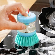 Escova de Limpeza com Dispenser de Detergente - Design Inovador para Limpeza Eficiente (Azul) - imagem 1
