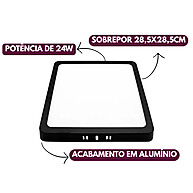 Plafon LED 24W: Iluminação Moderna e Eficiente - imagem 1