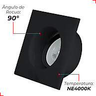 Spot LED Embutir 5W Bivolt 4000K Branco Neutro – Moderno e Eficiente - imagem 2