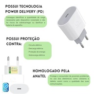 Carregador Turbo 20W USB-C Tipo C: Rápido, Eficiente e Homologado para Seus Dispositivos - imagem 4