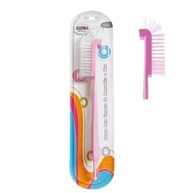 Escova de Limpeza para Mamadeira Cefisa Rosa - Design Infantil Seguro e Eficiente - imagem 2