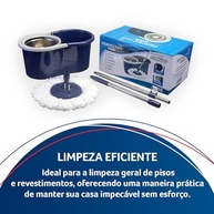 Mop Giratório Tornado Inox 360° - Limpeza Eficiente e Sem Esforço para Todos os Pisos - imagem 5