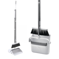 Vassoura e Pá Dobrável em Aço Inox - Limpeza Eficiente e Prática com Design Ergonômico - imagem 1