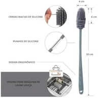 Escova de Limpeza Versátil para Garrafas, Mamadeiras e Recipientes - Durável e Eficiente - imagem 4