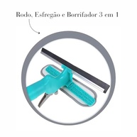 Mop Limpa Vidros Spray 3 em 1 – Pulverizador, Esfregão e Rodo para Limpeza Fácil e Eficiente - imagem 5