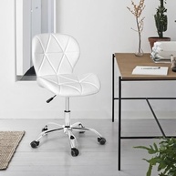 Cadeira Office Eiffel Slim Base Giratória Branco - Design Moderno e Conforto Ergonômico - imagem 3
