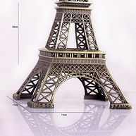 Miniatura Torre Eiffel em Metal 25cm - Decoração Elegante Parisiense - imagem 3