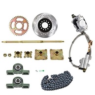 Kit Completo Eixo Traseiro Go Kart ATV: Eixo 32mm, Cubo, Corrente e Cilindro Mestre - imagem 2