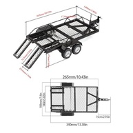 Reboque Plano RC Metal Duty 2 Eixos: Transporte RC com Estabilidade e Segurança - imagem 3