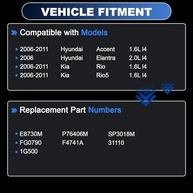 Bomba de Combustível Hyundai Accent Elantra Kia Rio 1.6L 2.0L - E8730M - imagem 3