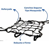Rede Elástica Aranha 35x35cm para Moto e Bike: Transporte Seguro de Capacete e Objetos - imagem 4