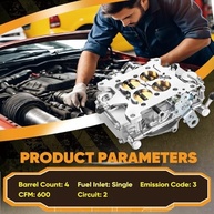 Carburador BR-67270 600 CFM 4 Cilindros Electric Choke 4150: Potência e Precisão para seu Veículo - imagem 4