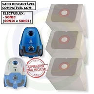 3 Sacos Refil Coletor de Papel Descartável para Aspirador Electrolux Sonic - Cartucho Bag Original - imagem 3