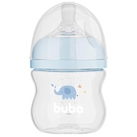 Mamadeira Easy Flow Elefante Azul 120ml - Sistema Anticólico BPA Free da Buba - imagem 1