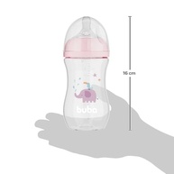 Mamadeira Easy Flow Elefante Rosa 270ml - Sistema Anticólico BPA Free da Buba - imagem 4