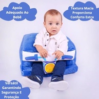 Assento Infantil Confortável com Design Adorável - Elefante Cinza | Apoio Ergonômico para Bebês de 3 a 6 Meses - imagem 5
