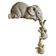 Escultura de Resina de Elefante - Decoração Elegante para Casa e Escritório - imagem 1