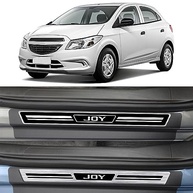 Jogo de Soleiras Elegance Onix Joy Hatch e Sedan 2013-2021 (Vinil Preto) - imagem 2