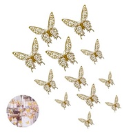 Borboletas 3D Adesivas Douradas - Decore com Charme e Elegância - imagem 2