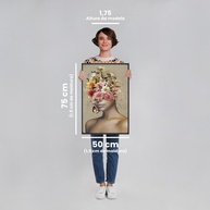 Quadro Mulher e Flores: Decore com Elegância - imagem 2