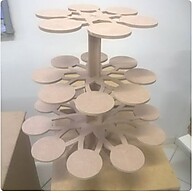 Porta Cupcakes MDF: Decore Festas com Elegância - imagem 1