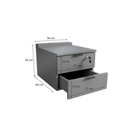 Gaveteiro de Mesa Office Platinum: Organize-se com Elegância! - imagem 2