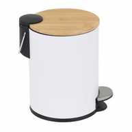 Lixeira com Pedal e Bambu: 3L de Elegância - imagem 2