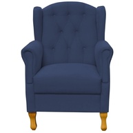 Poltrona Yara: Suede Azul e Elegância - imagem 2