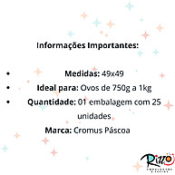 Sacos de Páscoa 49x49cm: Brilho e Elegância! - imagem 2