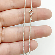 Corrente Pipoca Diamantada Prata 925: Brilho e Elegância - imagem 2