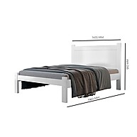 Cama de Casal Branca Prisma 145cm – Conforto e Elegância - imagem 2