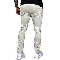 Calça Sarja Masculina Bege com Bolso Faca: Conforto e Elegância - imagem 1