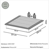 Cama King Size Freijó: Conforto e Elegância - imagem 2