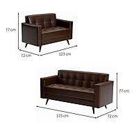 Sofá 3 Lugares Marrom: Conforto e Elegância - imagem 2