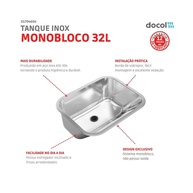 Tanque Inox Docol 32L: Durabilidade e Elegância - imagem 2